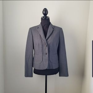 Calvin Klein Women's Gray Button Up Blazer Size 8P